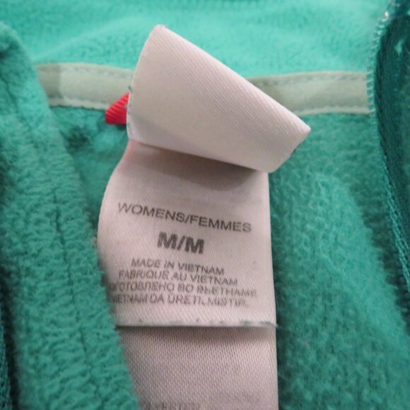 Women Medium Green Quarter-zip Pullover The North Face Jade Fleece Top Warm Cozy - Picture 10 of 12